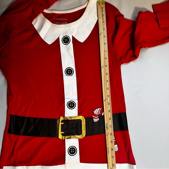 Women’s Christmas Nightwear Themed Pajamas in Red/White Sz LG - Picture 9 of 9